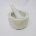 Marble Mortar And Pestle Grinding